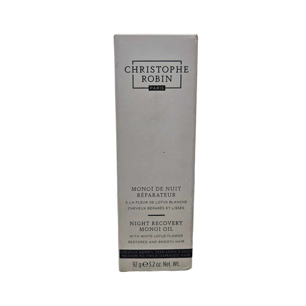 Christophe Robin Night Recovery Monoi Oil 3.3 oz Hair Treatment Full Size